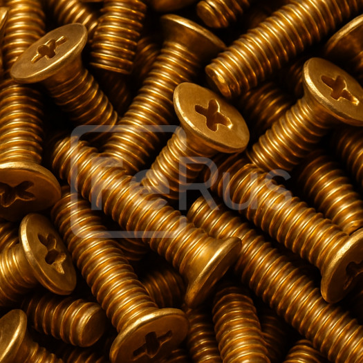 Винт бронзовый М4 шаг резьбы 0,7 мм БрАМц9-2 ГОСТ 1759.0-87
