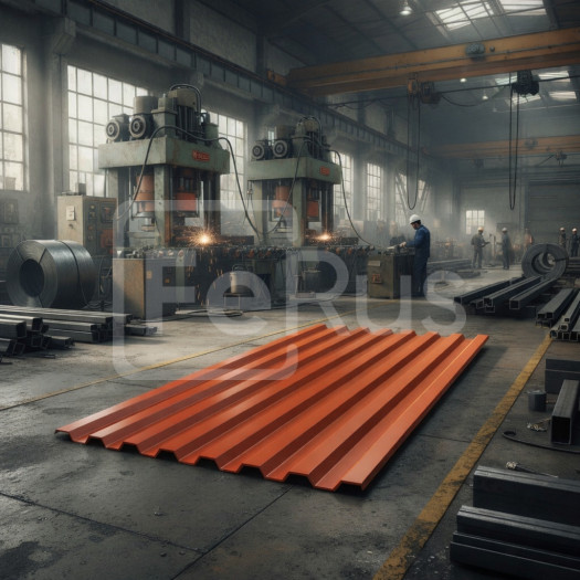 Профнастил С8 полиэстер (Zn100-180) 0,6х1150х800 мм, RAL 8029