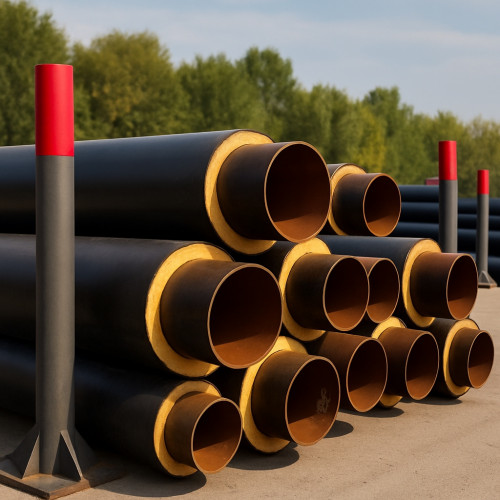 Труба ППУ полиэтиленовая оболочка 110х38х3 мм 10Г2С1 ГОСТ 30732-2006